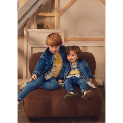 Reinforced soft denim jacket - JEANS 18M