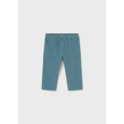 Microcorduroy lined pants - PISTACHIO 9M