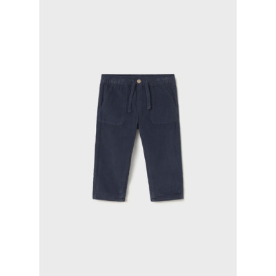 Microcorduroy lined pants - BLUE 18M