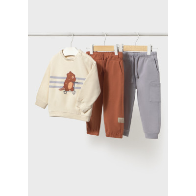 Set of 2 tracksuit pants and sweatshirt - TILE 18M
