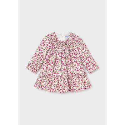 Printed velvet dress - ROSE PETAL 9M