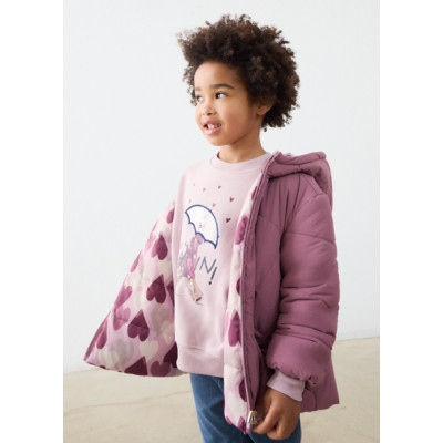 Reversible jacket - PURPLE 10Y