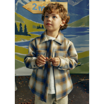 Plaid jacket - BLUE 2Y