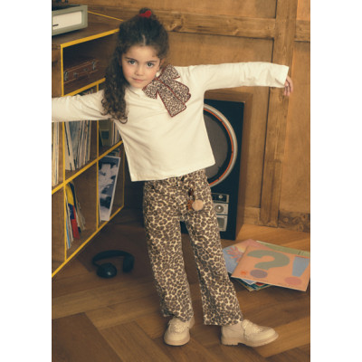 Long soft trench coat pants - CAMEL 4Y