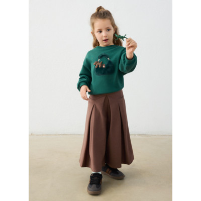 Midi skirt pants - BROWN 6Y