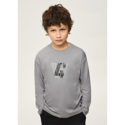 Set of 2 long-sleeved shirts - ANTHRACITE 18Y