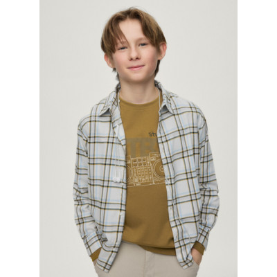 Long sleeve plaid shirt - FIR 10Y
