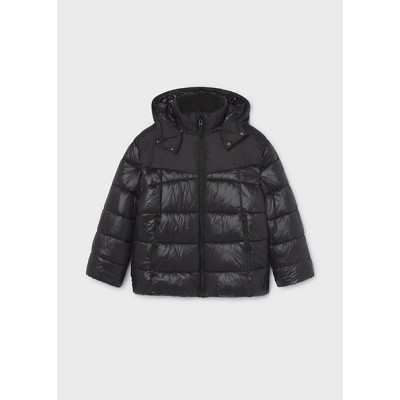 Matte shiny jacket - BLACK 10Y
