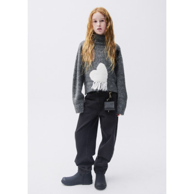 Barell trench coat pants - BLACK 8Y