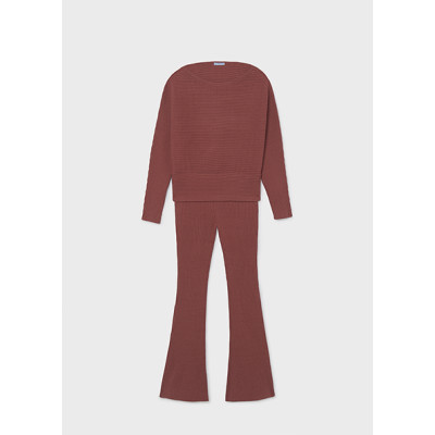 Knitted openwork pants set - TILE 18Y