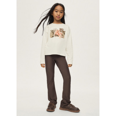 Knitted leggings set - BROWN 12Y