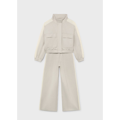 Interlock ribbon jumpsuit - BEIGE 18Y