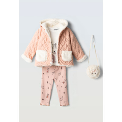 Leggings and jacket set - SALMON 2Y