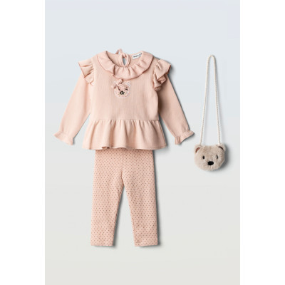 Leggings set with bag - SALMON 18M