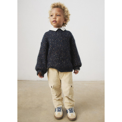 Corduroy cargo pants - BEIGE 4Y