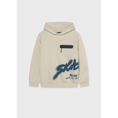 Printed sweatshirt - BEIGE 16Y