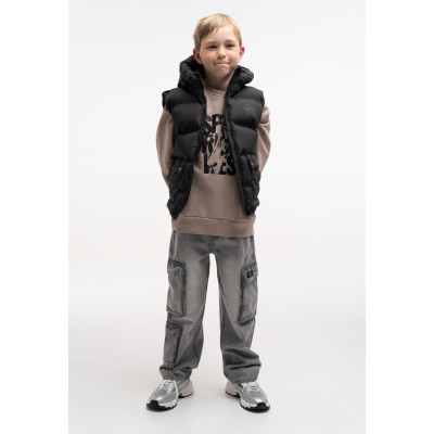 Sleeveless jacket - BLACK 6Y