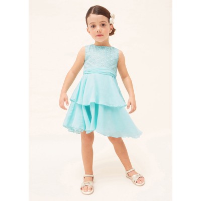 Embroidered dress - BLUE 2Y