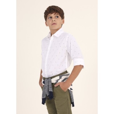 Long sleeve printed shirt - WHITE 14Y