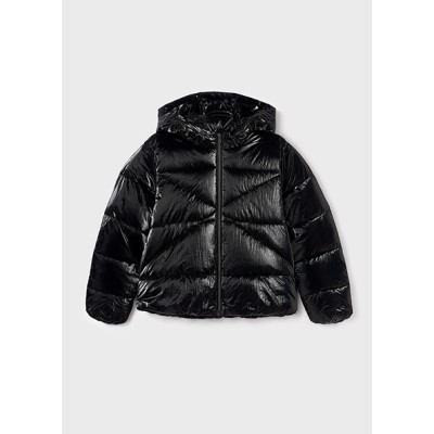 Μπουφάν γυαλιστερό - ΜΑΥΡΟ 10Y