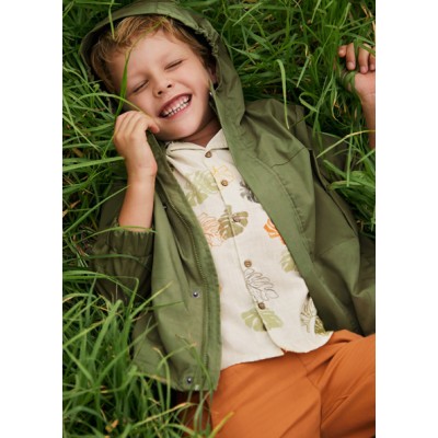 Short sleeve printed shirt - GREEN 8Y