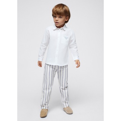 Striped suiting pants - WHITE 4Y