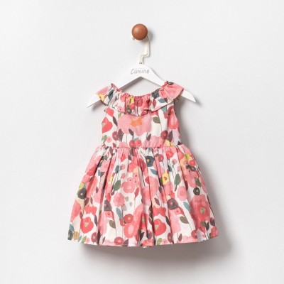 Printed dress - ORANGE 3Y
