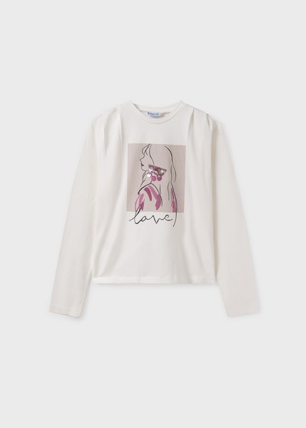 Μπλούζα μακρυμάνικη - ΕΚΡΟΥ 12Y