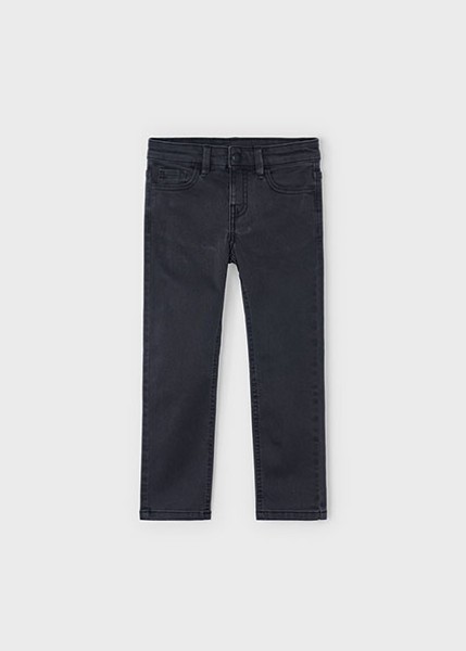 Παντελόνι τζιν slim fit βασικό - ΜΑΥΡΟ 4Y