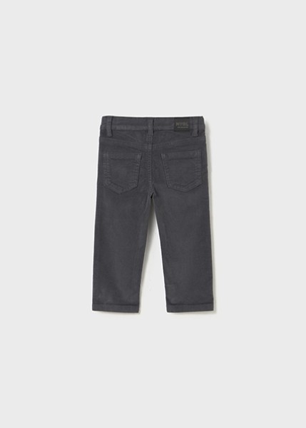 Παντελόνι κοτλε regular fit βασικό - ΑΝΘΡΑΚΙ 4Y