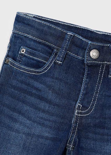 Παντελόνι τζιν slim fit βασικό - ΤΖΙΝ ΣΚΟΥΡΟ 4Y