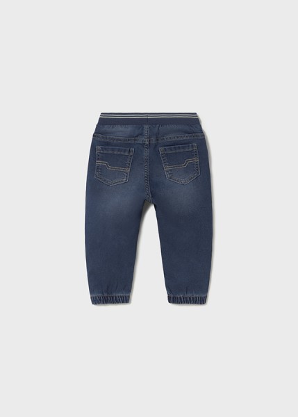 Παντελόνι soft denim jogger - ΤΖΙΝ ΣΚΟΥΡΟ 12M