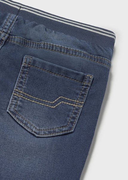 Παντελόνι soft denim jogger - ΤΖΙΝ ΣΚΟΥΡΟ 12M