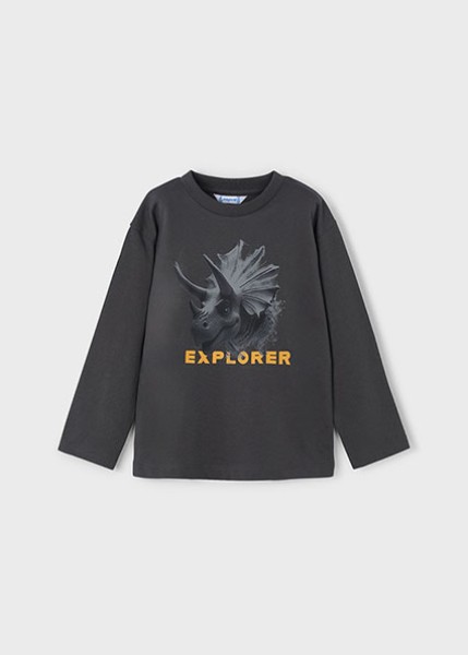 Μπλούζα μακρυμάνικη explorer - ΜΑΥΡΟ 4Y