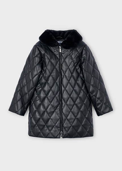 Μπουφάν soft pu - ΜΑΥΡΟ 8Y