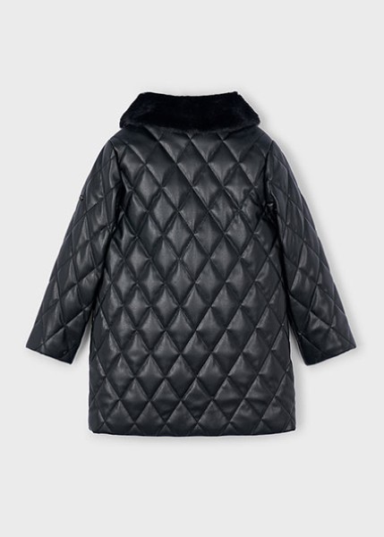 Μπουφάν soft pu - ΜΑΥΡΟ 8Y
