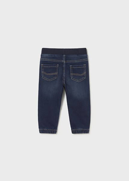 Παντελόνι soft denim jogger - ΤΖΙΝ ΣΚΟΥΡΟ 12M