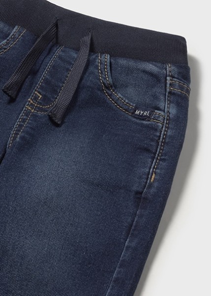Παντελόνι soft denim jogger - ΤΖΙΝ ΣΚΟΥΡΟ 12M