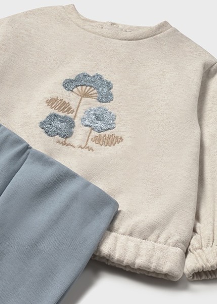 Σετ κολάν φούτερ - ΓΑΛΑΖΙΟ 18M