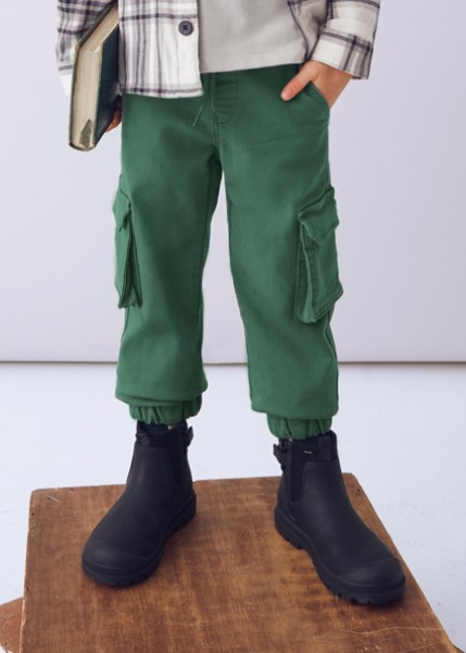 Παντελόνι cargo μαλακό - ΠΡΑΣΙΝΟ 4Y