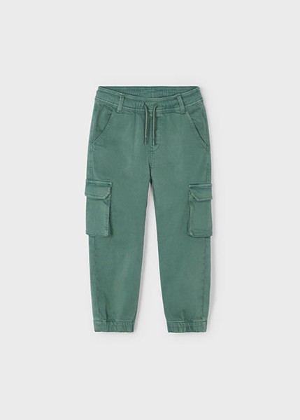 Παντελόνι cargo μαλακό - ΠΡΑΣΙΝΟ 4Y