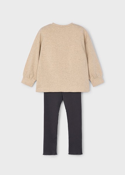 Σετ κολάν φούτερ διάτρητο - ΓΚΡΙ 4Y