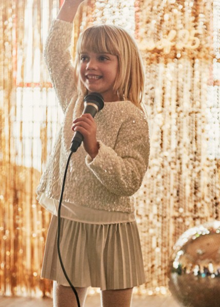 Φόρεμα συνδυασμένο πούλιες - ΜΠΕΖ 2Y