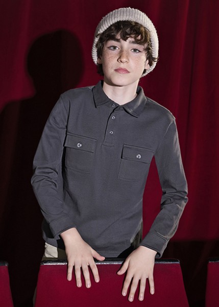 Πόλο μακρυμάνικο - ΑΝΘΡΑΚΙ 10Y