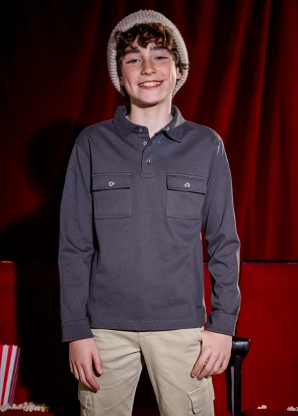 Πόλο μακρυμάνικο - ΑΝΘΡΑΚΙ 10Y