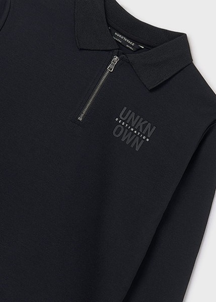 Φούτερ φερμουάρ - ΜΑΥΡΟ 12Y