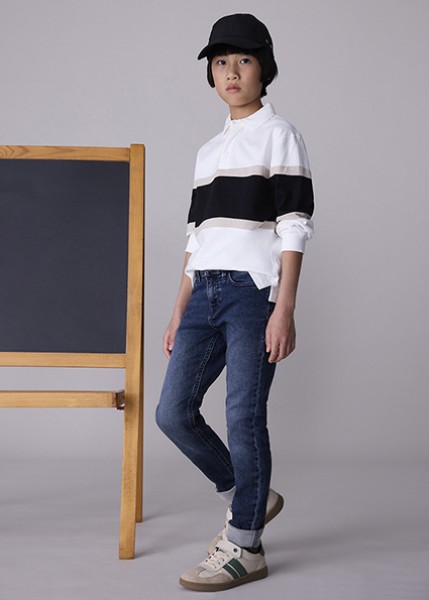 Παντελόνι soft denim - ΜΑΥΡΟ ΜΠΛΕ 18Y