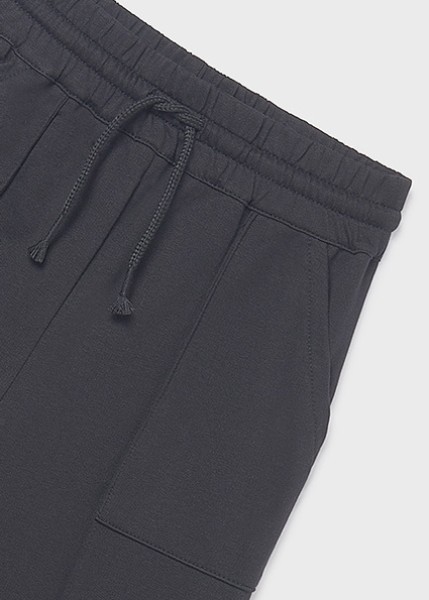 Παντελόνι μακρύ φούτερ wide leg - ΜΑΥΡΟ 16Y
