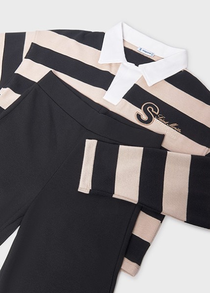 Σετ παντελόνι μακρύ πόλο - ΜΑΥΡΟ 18Y