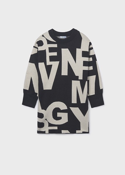 Φόρεμα ζακάρ - ΜΑΥΡΟ 10Y